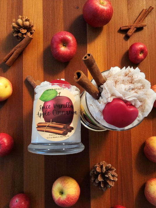 Spiced Vanilla Apple Cinnamon Candle