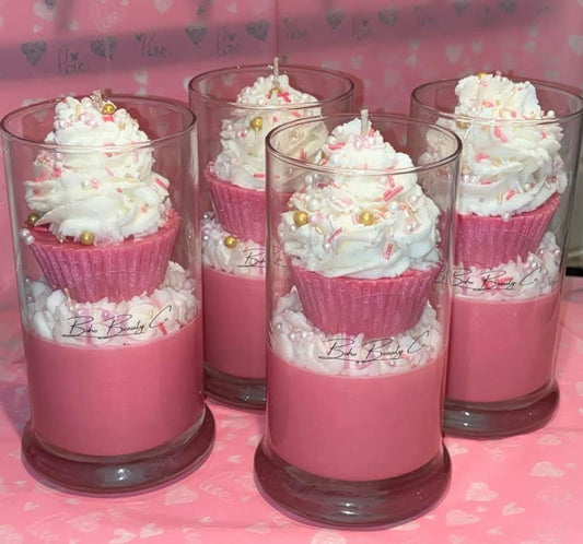 Pink Sands Cupcake Candle