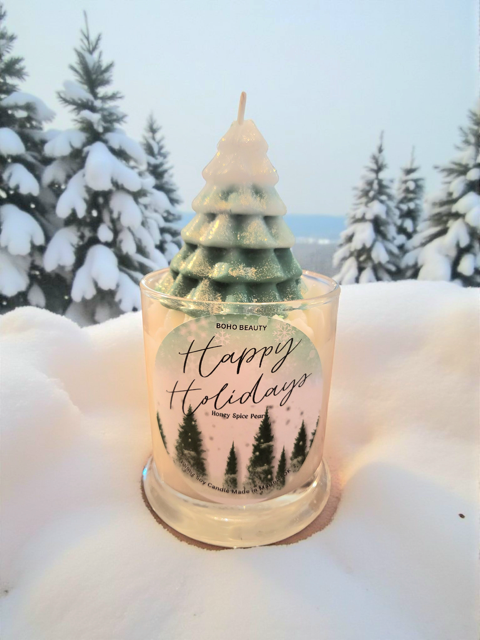 Honey Spiced Pear Holiday Candle