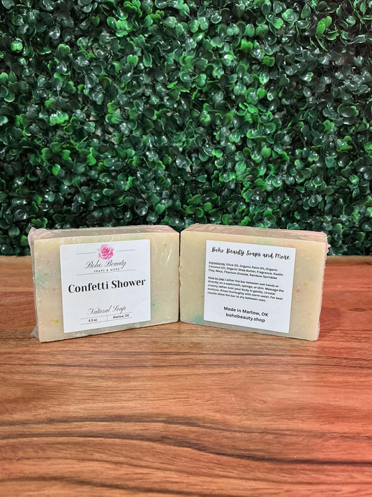 Confetti Shower Natural Earth Collection Soap