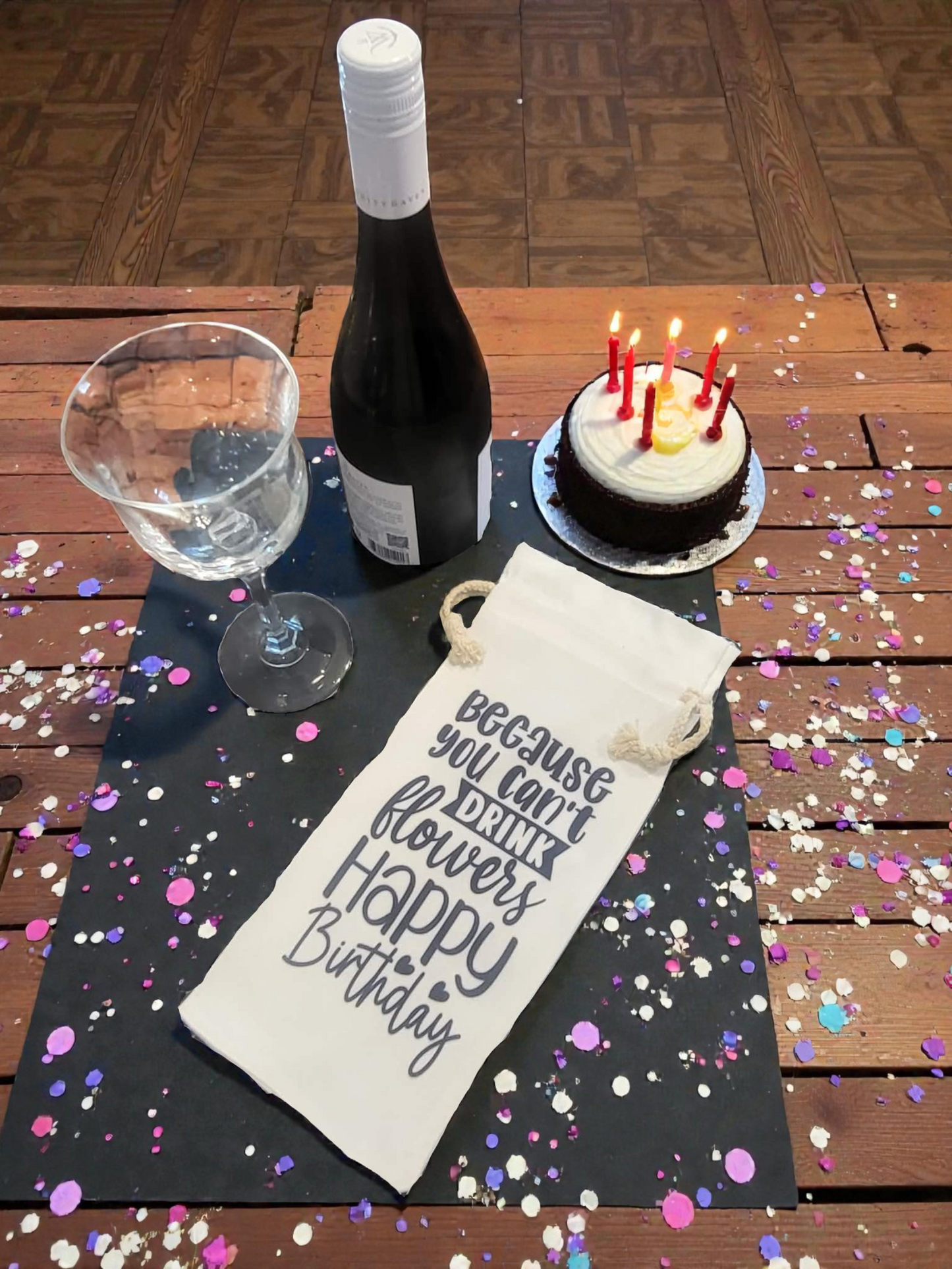 Happy Birthday Wine Gift Bag
