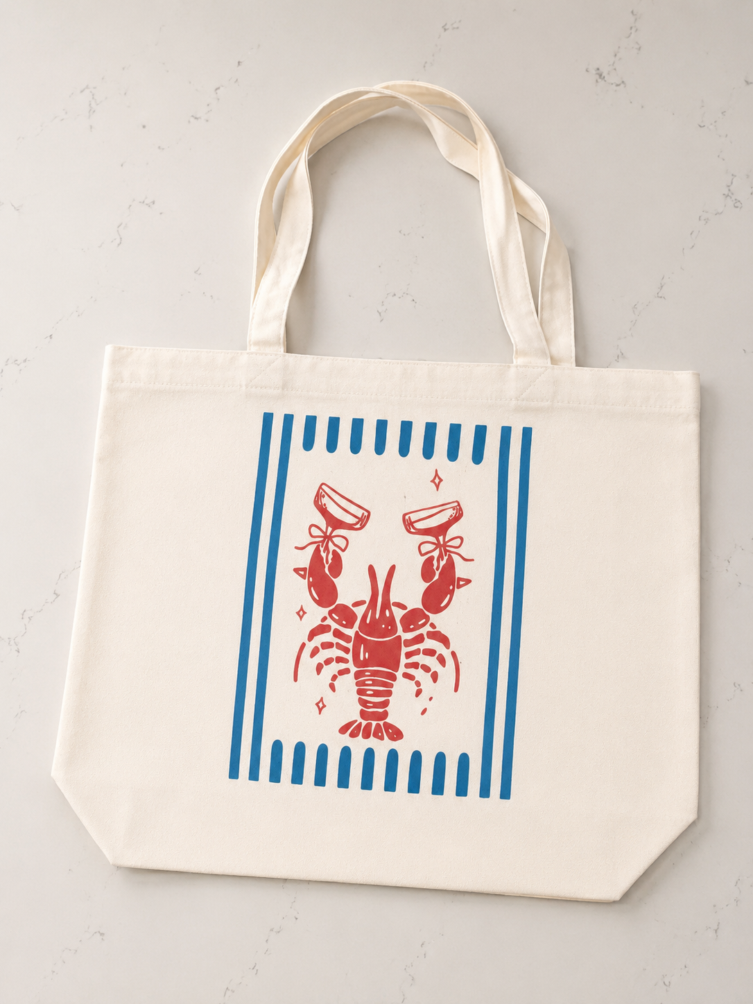 Lobstertini Canvas Tote