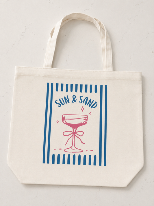 Sun & Sand Canvas Tote