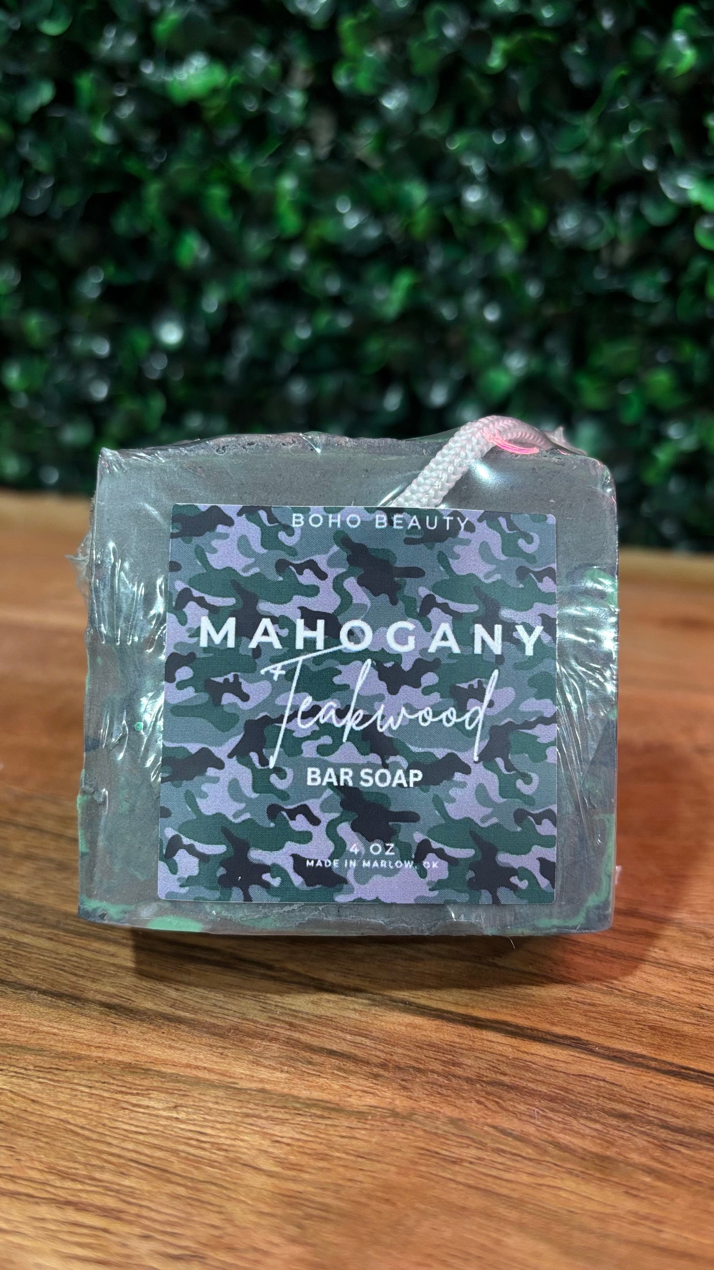 Camo Inspired Men's Soap on a Rope