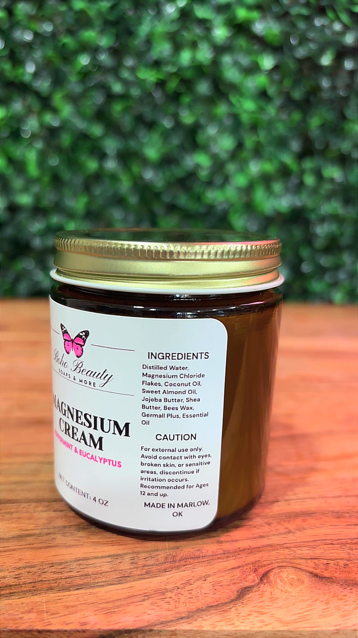 Peppermint and Eucalyptus Magnesium Cream