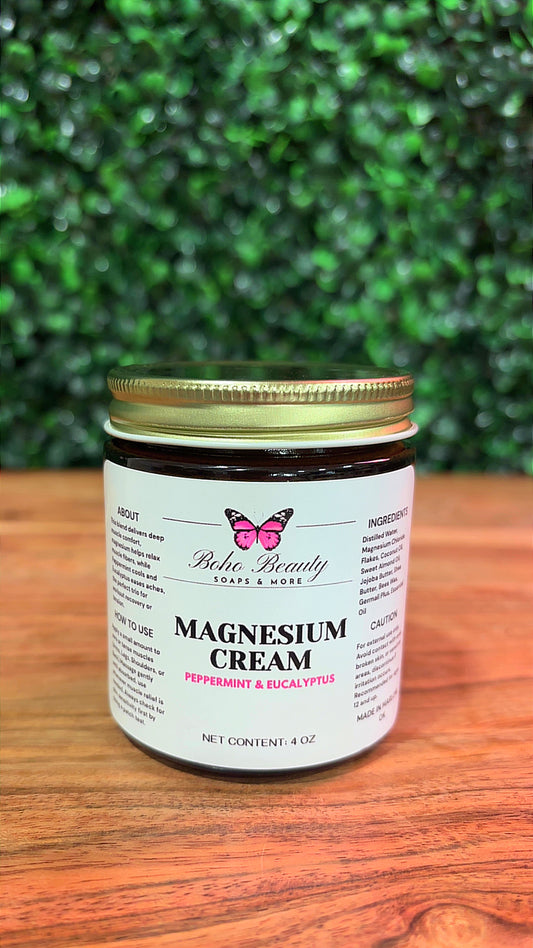 Peppermint and Eucalyptus Magnesium Cream