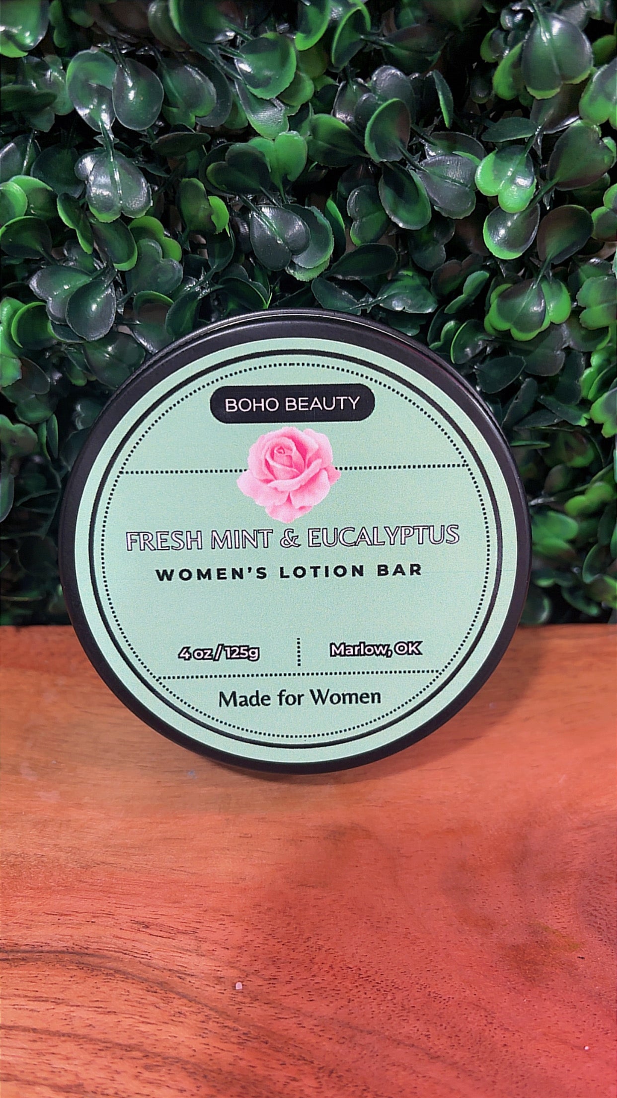 Fresh Mint and Eucalyptus Women's Lotion Bar