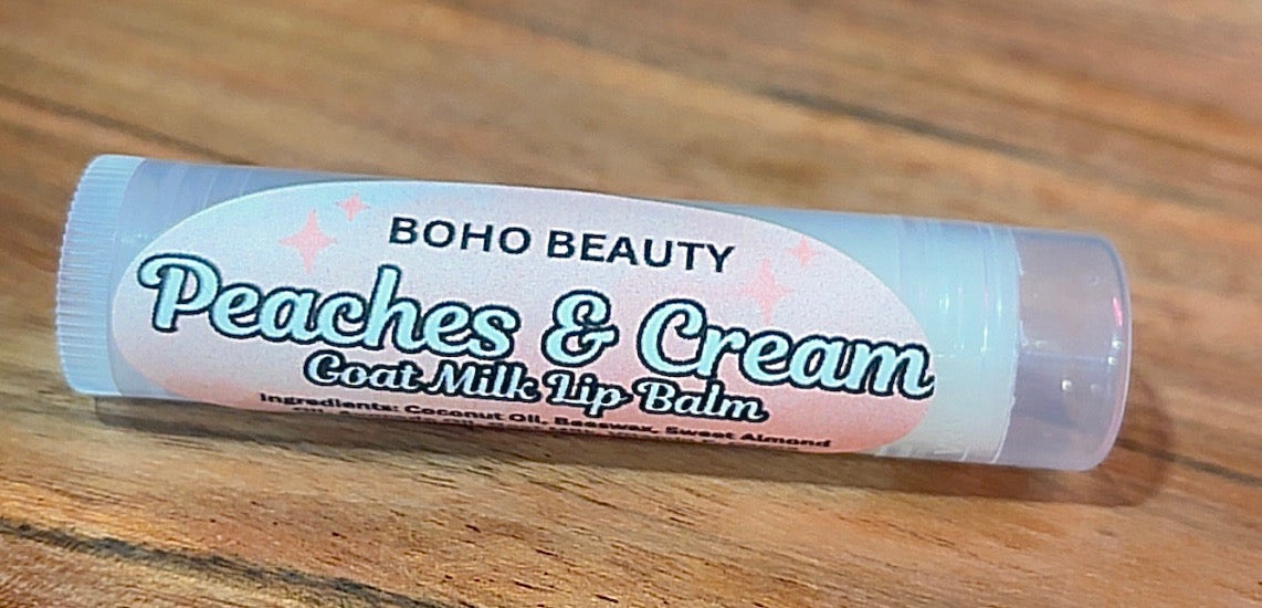 Peaches and Cream Goat Milk Lip Balm