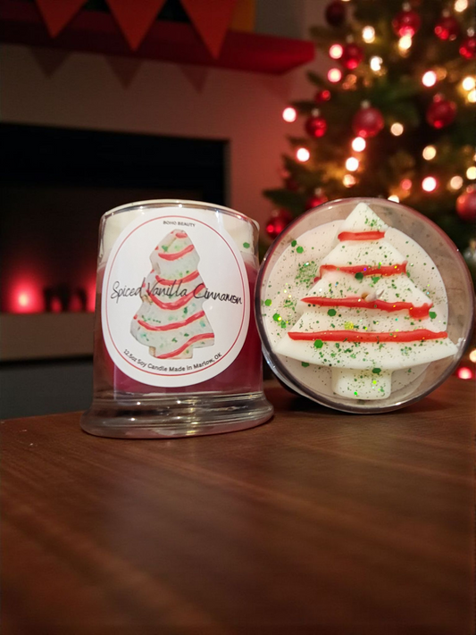 Christmas Cake Candle (Little Debbie Inspired)