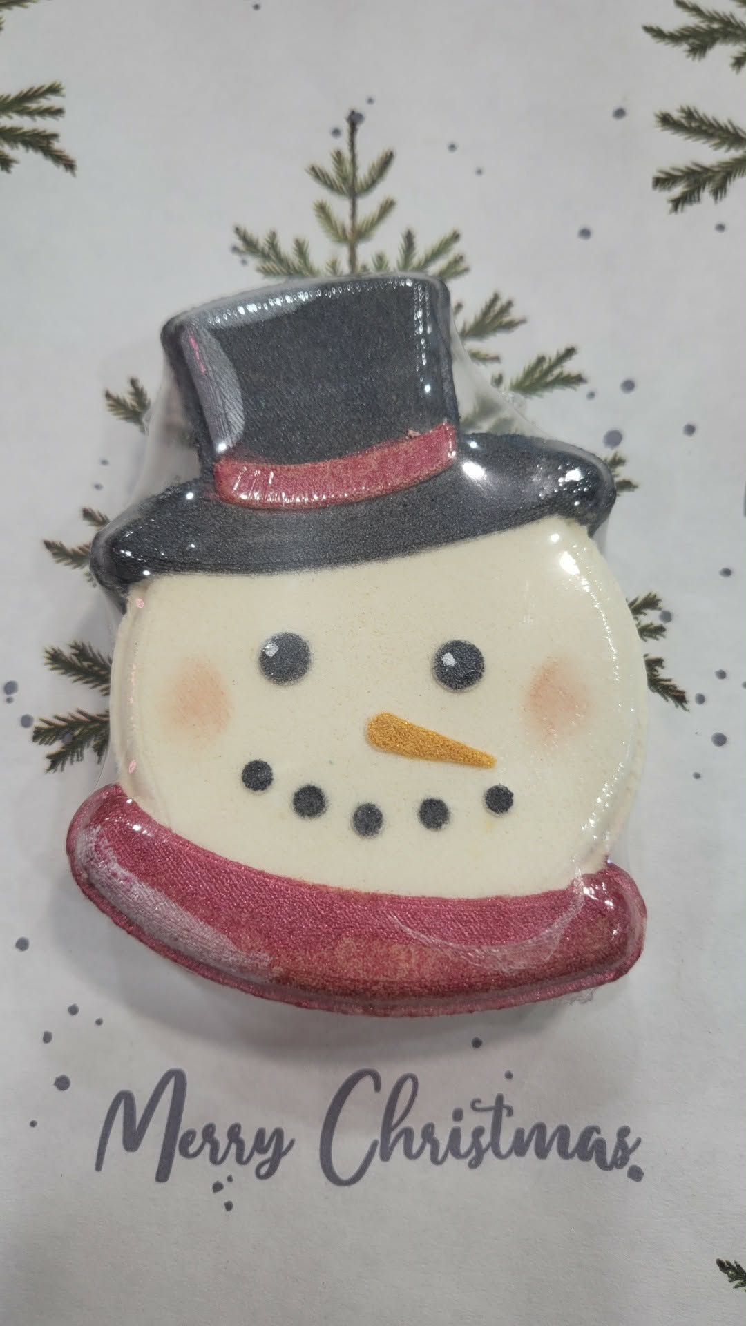 Red Snowman Bath Bomb
