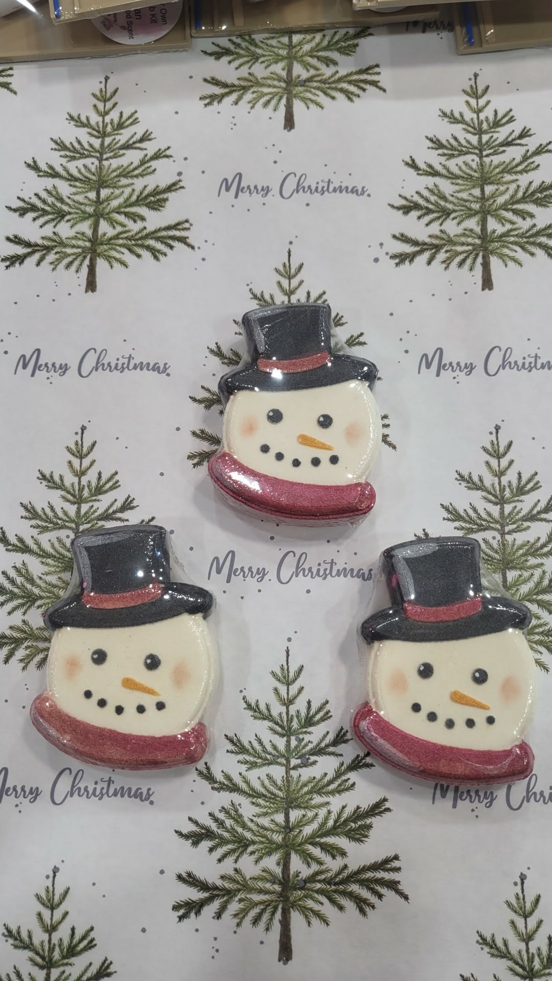 Red Snowman Bath Bomb