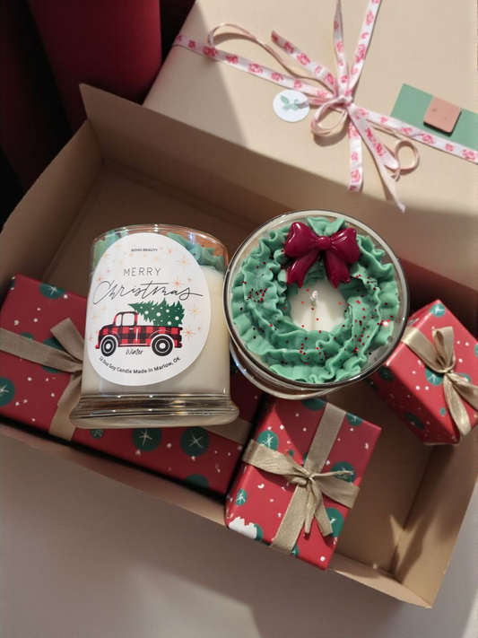 Christmas Wreath Candle